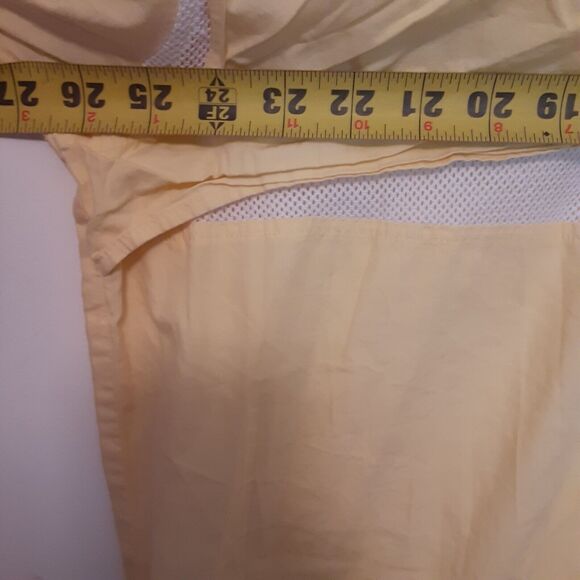 Reel Legends Adult Mens XL Vented Fishing Short Sleeve Shirt Outdoor Yellow - Picture 8 of 9